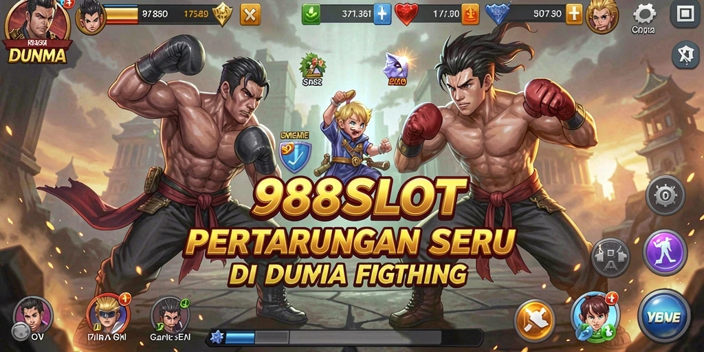 Gameplay seru dan menegangkan dalam 988SLOT saat pertarungan berlangsung.