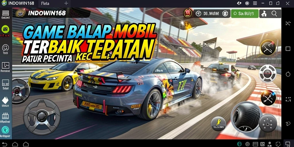 Tampilan gameplay balap Racing yang mendebarkan di INDOWIN168.