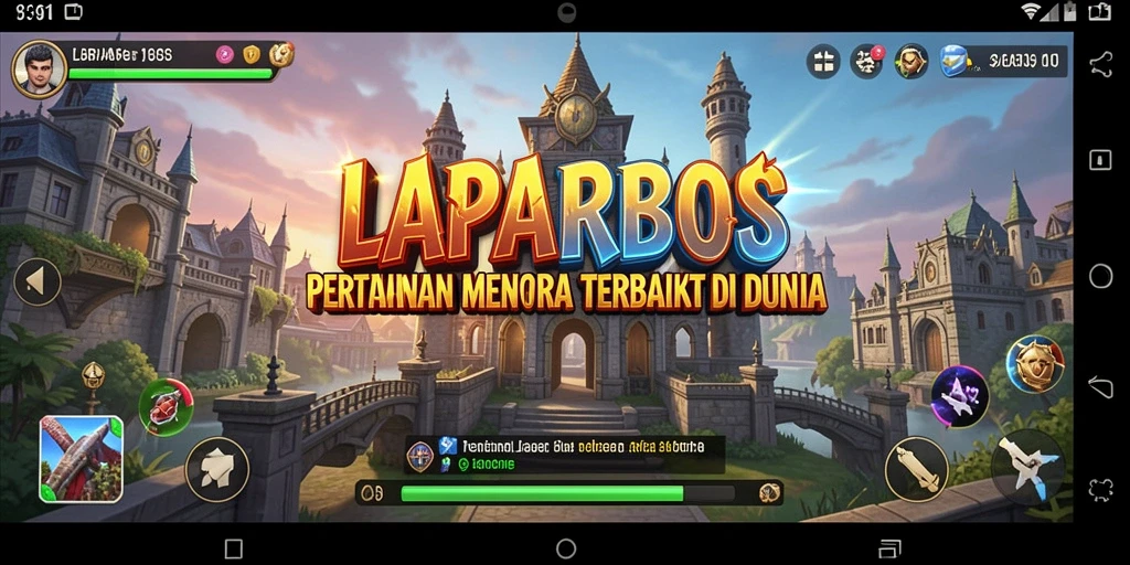 Tampilan gameplay Tower Defense yang menarik dan interaktif di LAPARBOS.