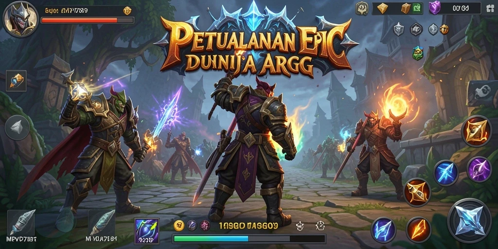 Tampilan gameplay seru di MVP789 dengan karakter dan monster epik.