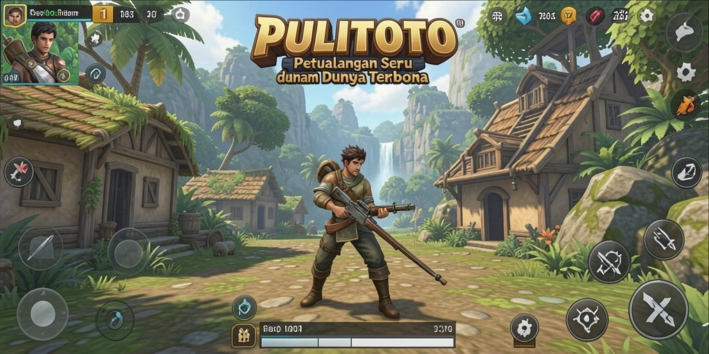 Gameplay PULITOTO dengan eksplorasi dunia terbuka yang luas.