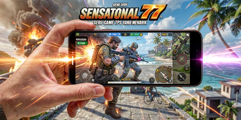 Tampilan bergaya gameplay TPS yang mengasyikkan di SENSATIONAL77.