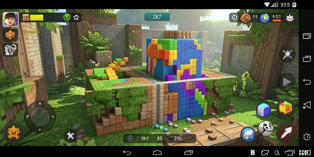 Tampilan gameplay ZK7 yang menantang dan menarik.