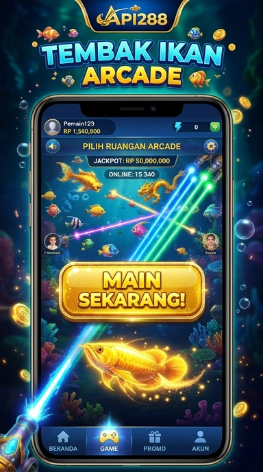 Tampilan awal aplikasi api288 yang menarik.